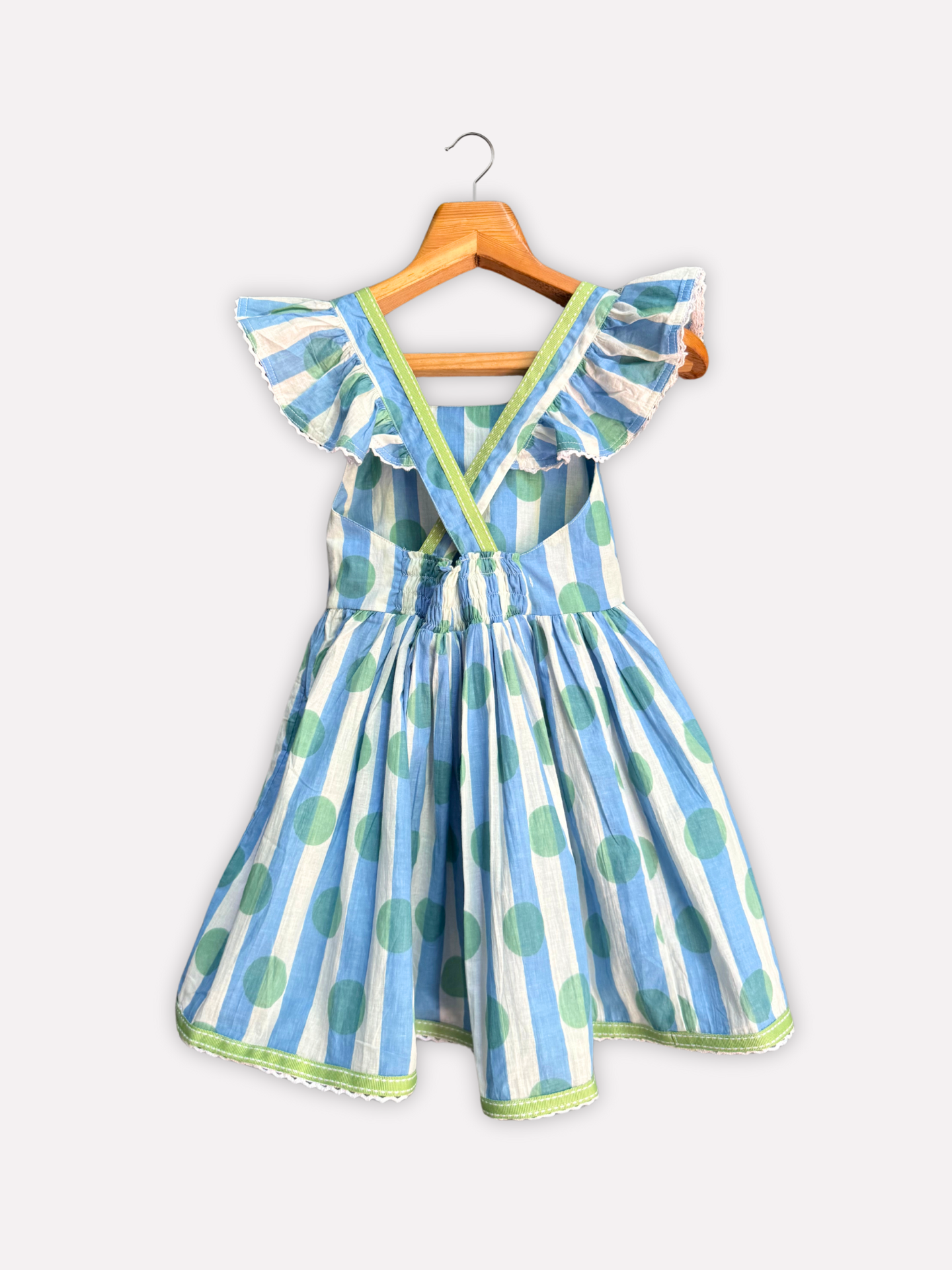Dotty Crossback Dress Girls