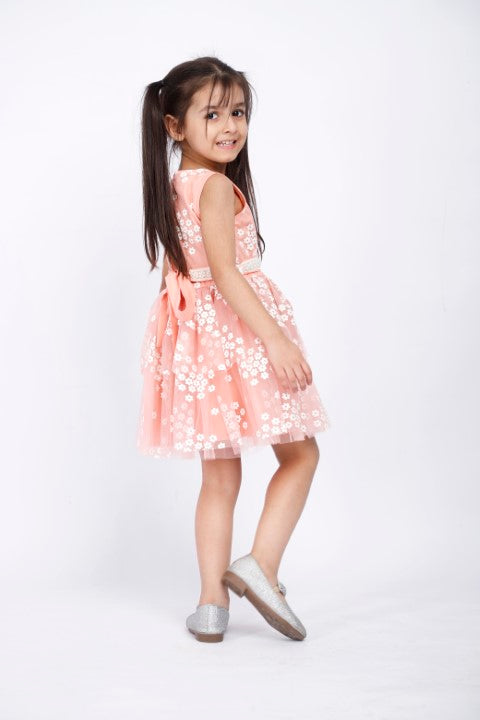 Peach Party Dress