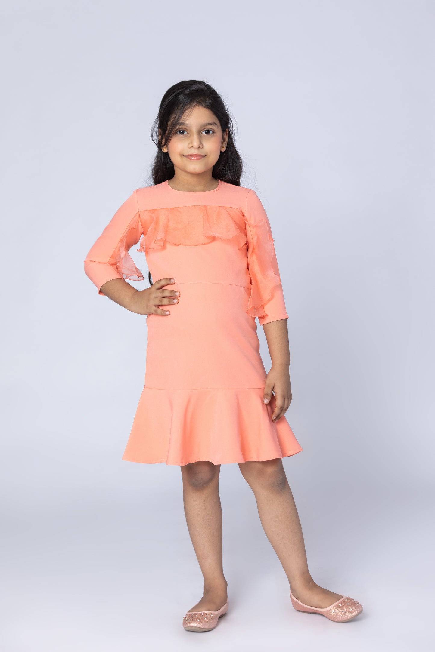 Corsa Coral Dress