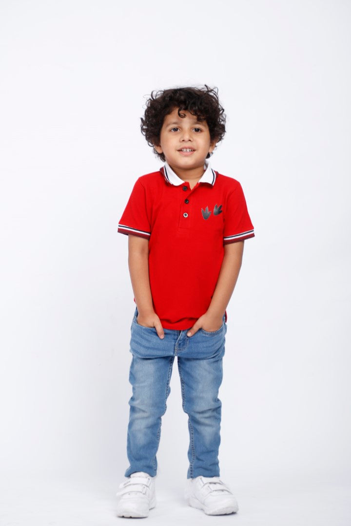 Cosmos Red Polo Tshirt