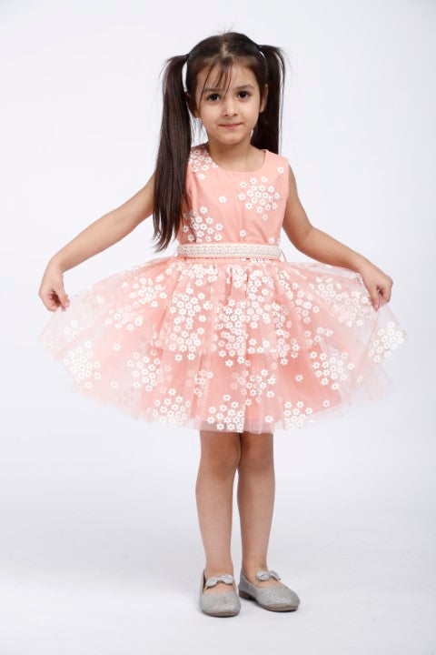 Peach Party Dress