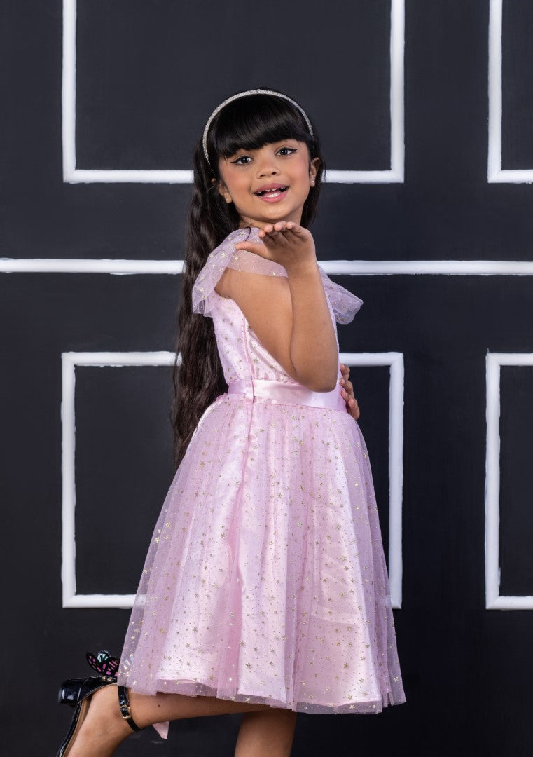 Starry Pink Party Dress