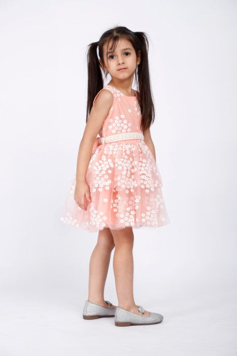 Peach Party Dress