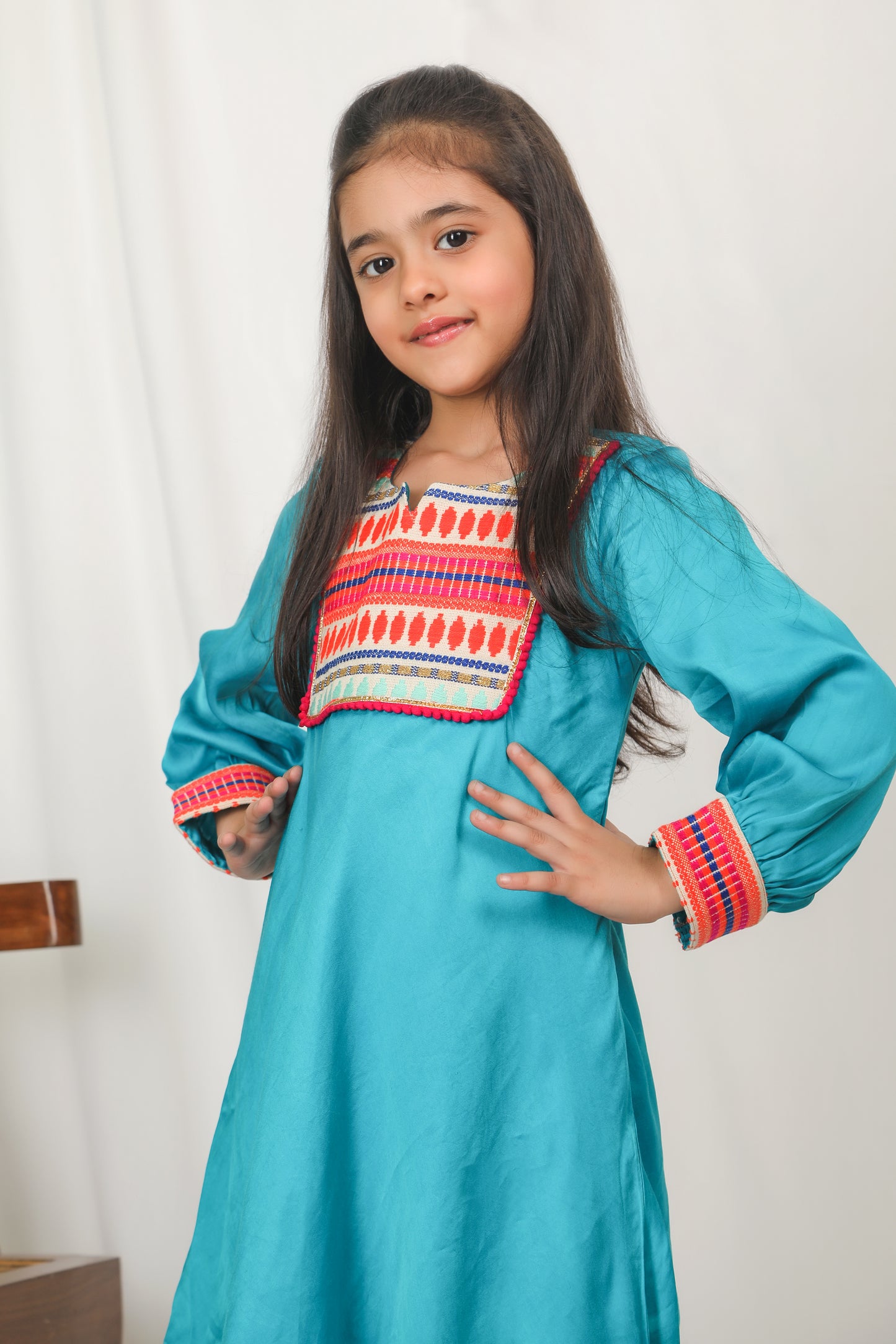 Amelia Teal Kurta set