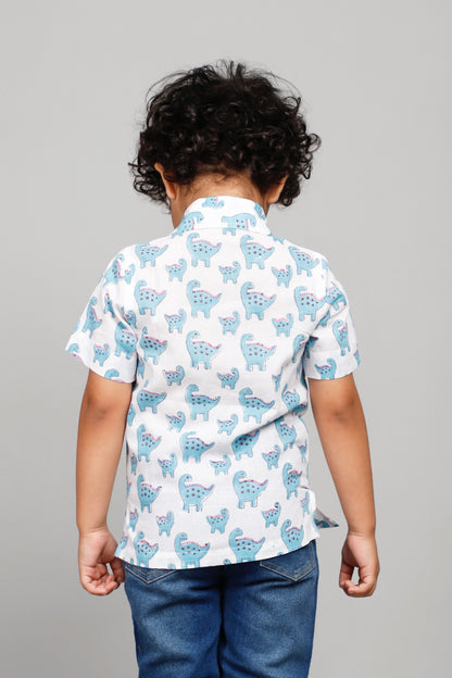 Dinosaur Print Shirt Boys