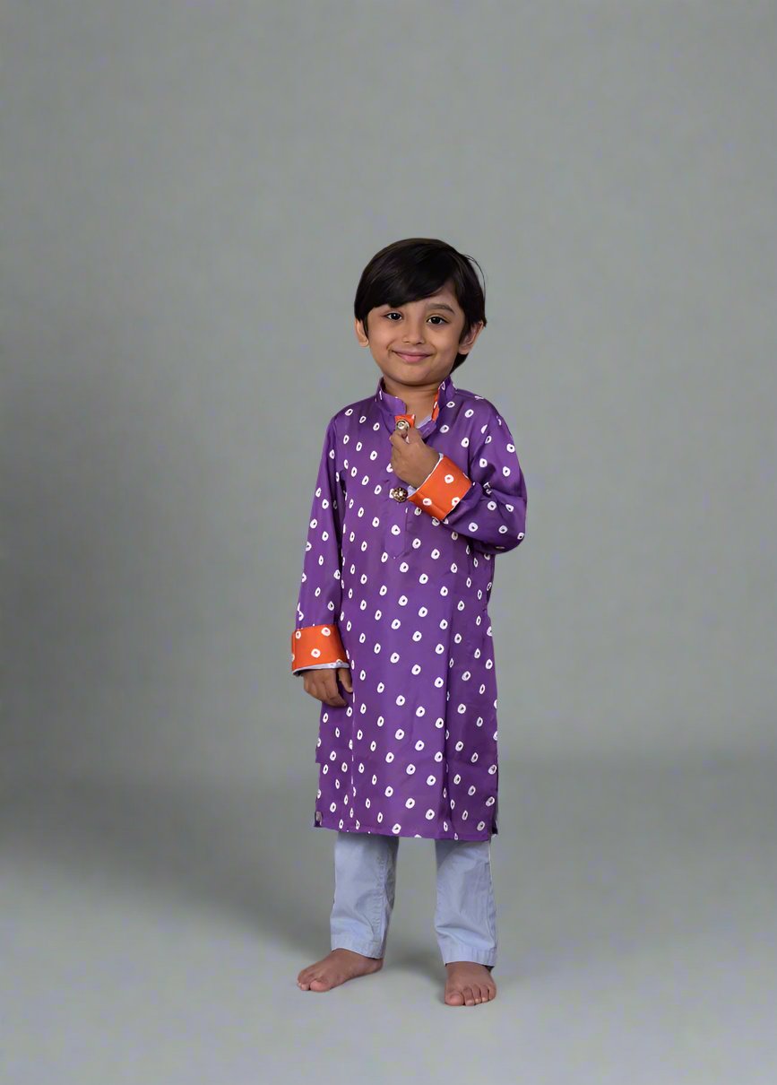 Rudra Purple Kurta