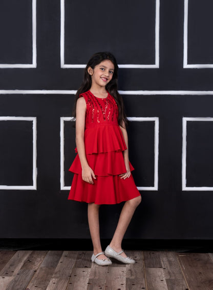 Emory Red Party Dress