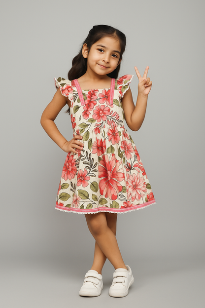 Wild Bloom Crossback Dress Girls